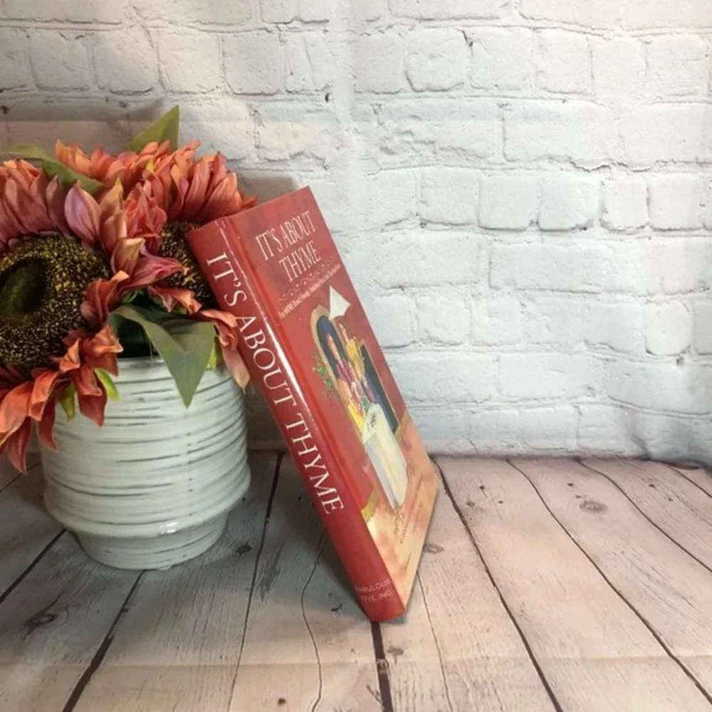 Autographed ITS ABOUT THYME cookbook